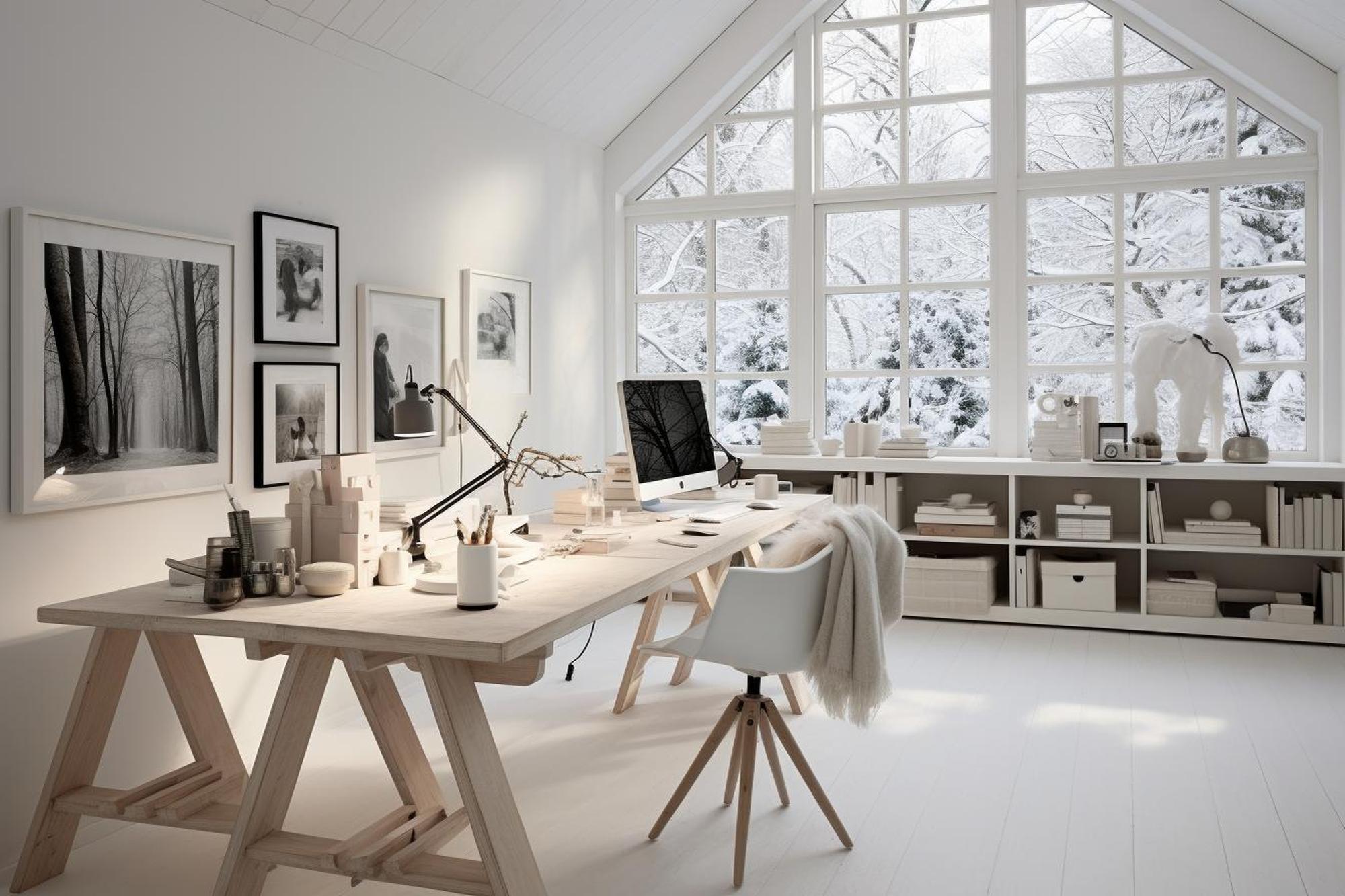 stylish studio workspace